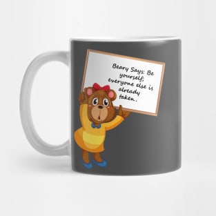 Bear Teaching a lesson Mug